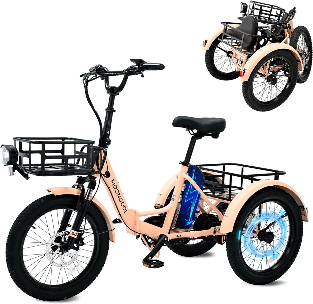 24/26 Electric Tricycle 350W 36V 7 Speeds with Large Basket C34440