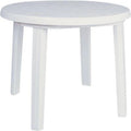 White Resin Round Dining Table Q64192