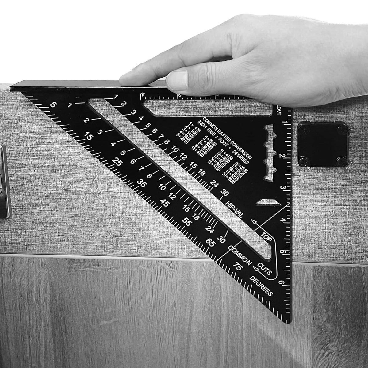 7 inch Aluminum Alloy Triangle Ruler Carpenter Square G48879