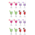 16 Pcs Fruit Cocktail Micro Landscape Model Miniature Toy House Ornaments Z899