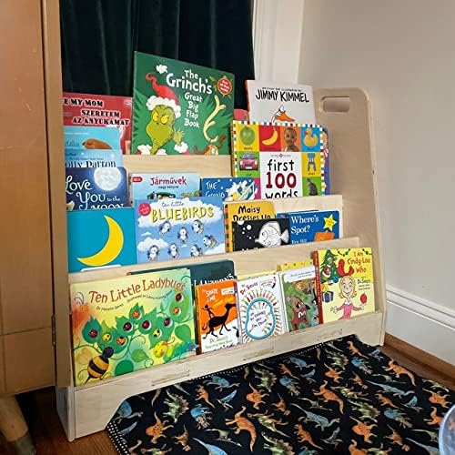 Large Montessori Wooden Bookshelf Y17468