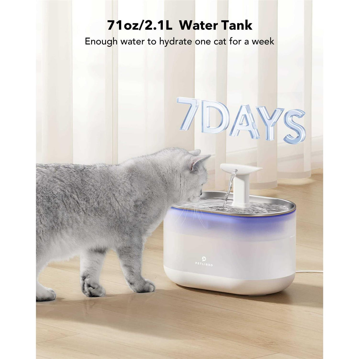 Cat Water Fountain 71fl oz Ultra Quiet N9077