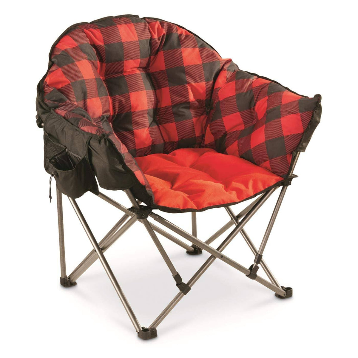 Red Plaid Oversized Club Camp Chair G954342