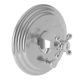 Antique Copper Tub & Shower Diverter Plate with Handle O65160