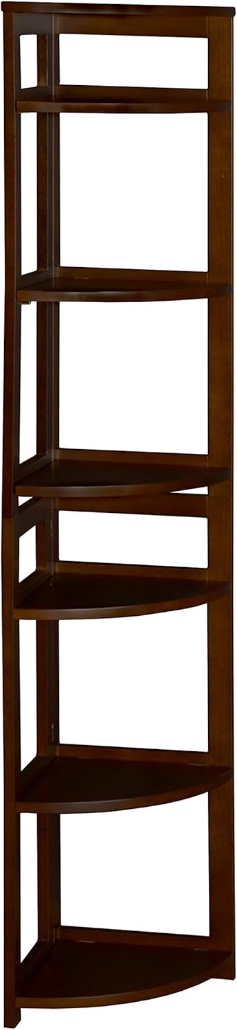 Golden Oak Corner Folding Bookcase W71522