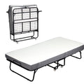 Black Folding Rollaway Bed with Mattress T258615