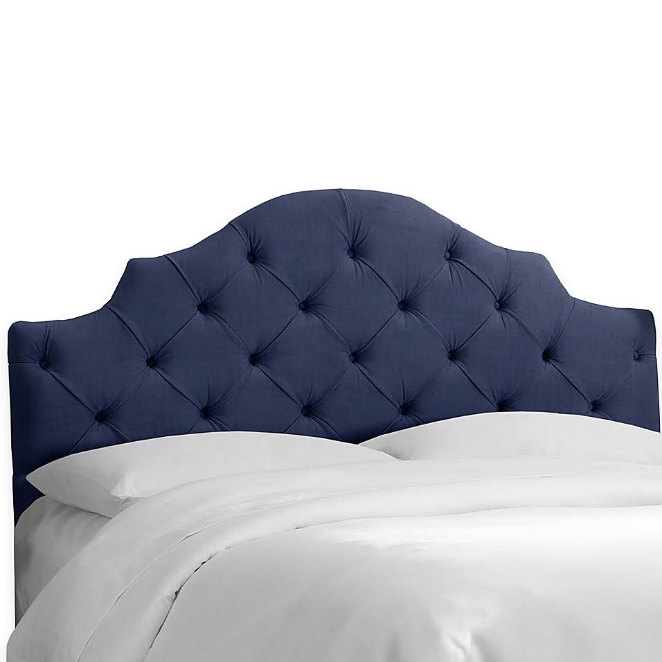 King Headboard in Velvet Navy I4759