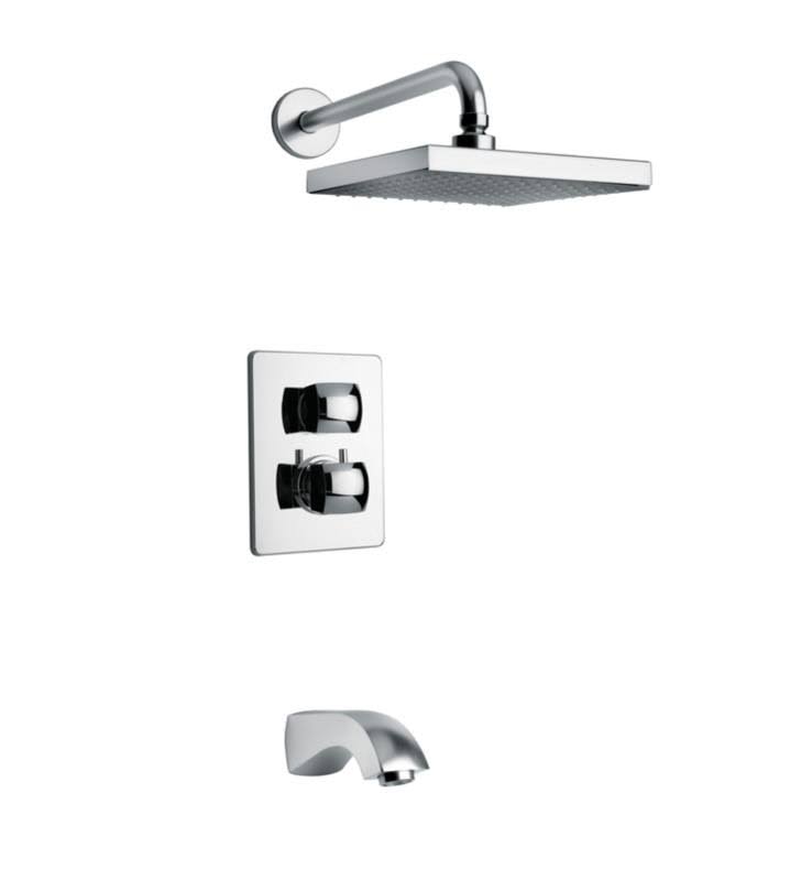 Brushed Nickel 2-Handle Tub and Shower Faucet U71127