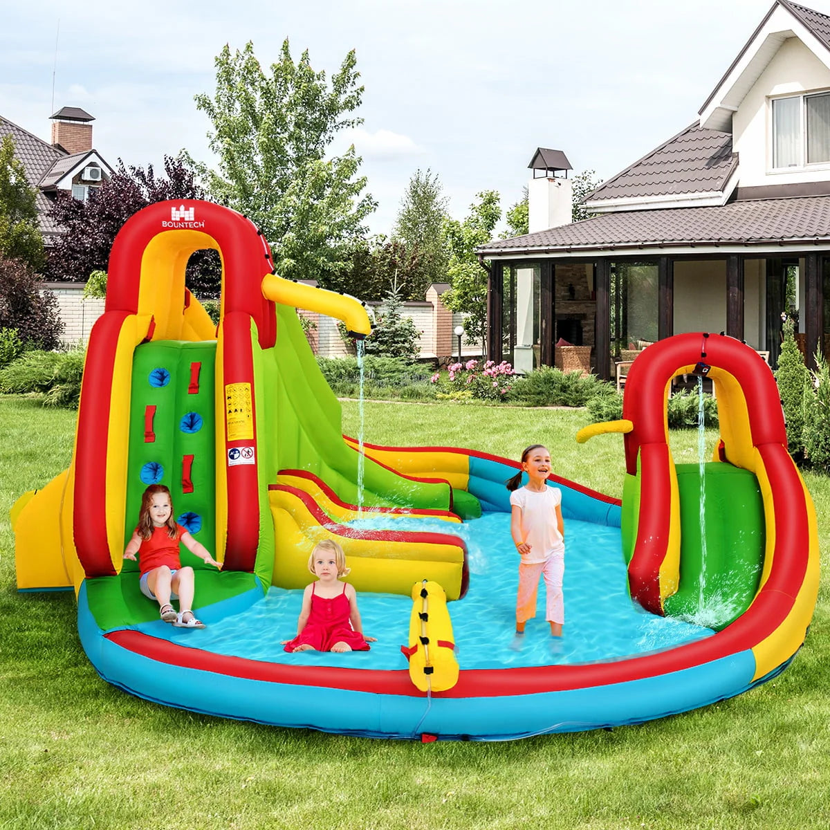Inflatable Kids Water Slide Park with Splash Pool F480