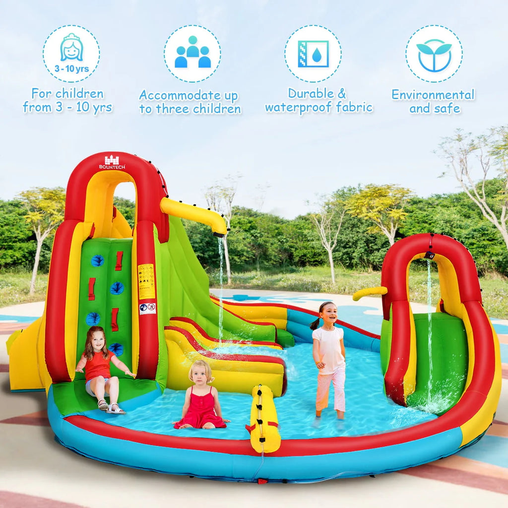 Inflatable Kids Water Slide Park with Splash Pool F480