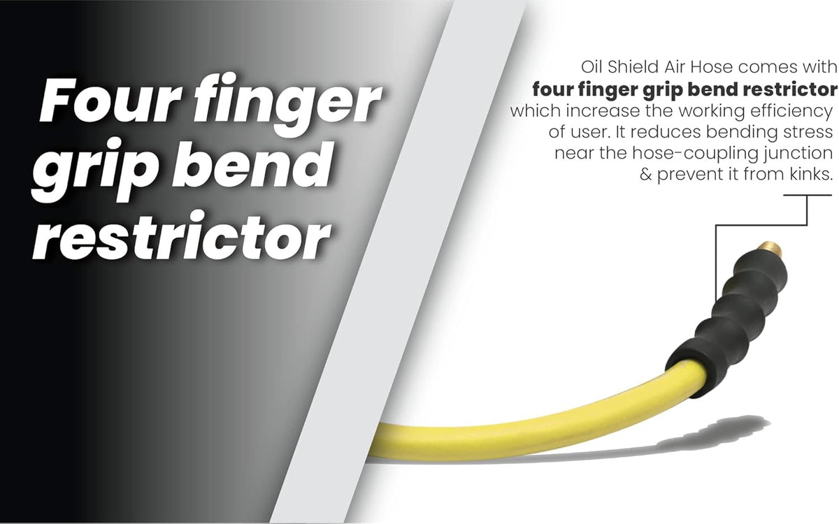 1/2" x 100' Class A Rubber Air Hose with Brass Fittings C66505