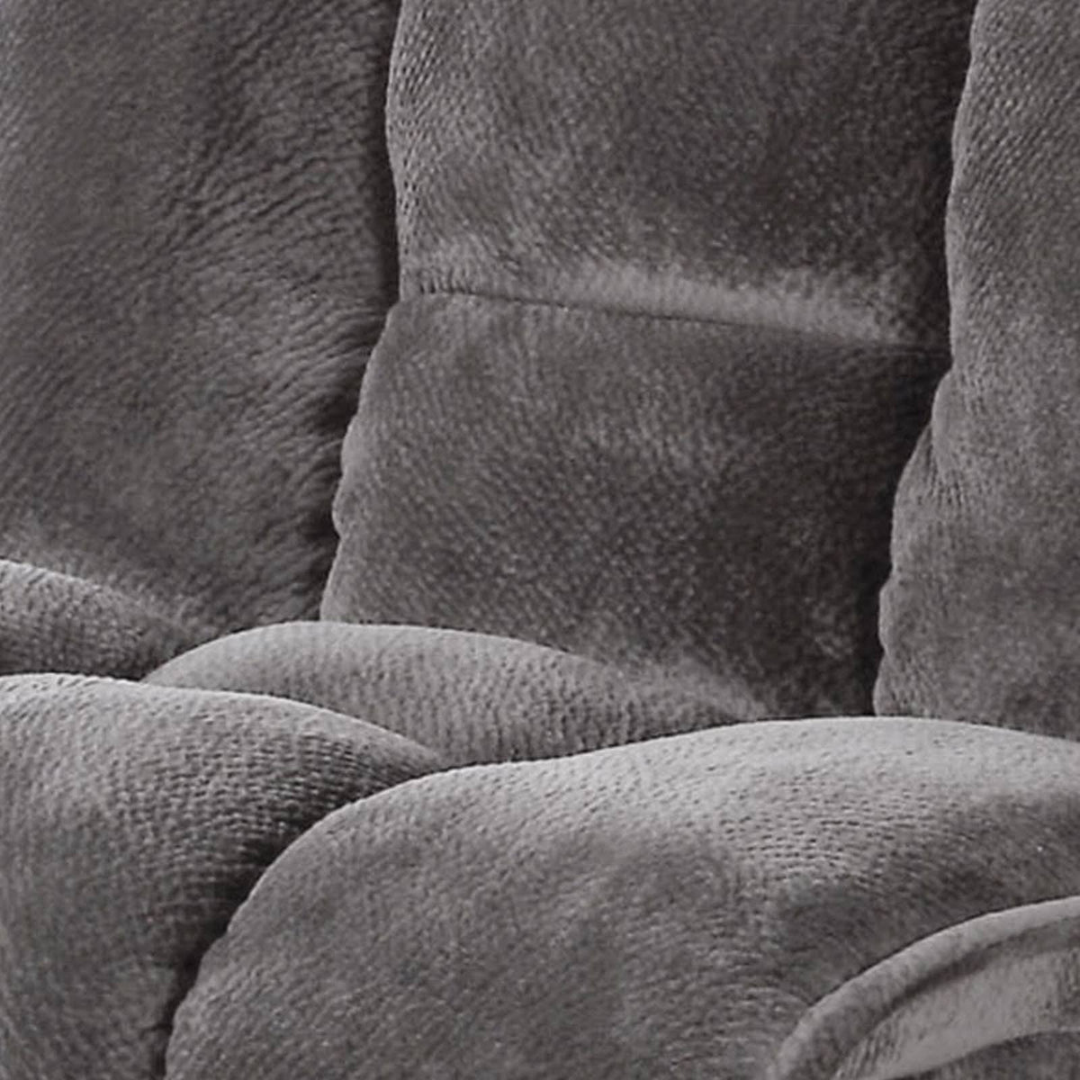 Gray Convertible Fabric Chair with Metal Legs S39659