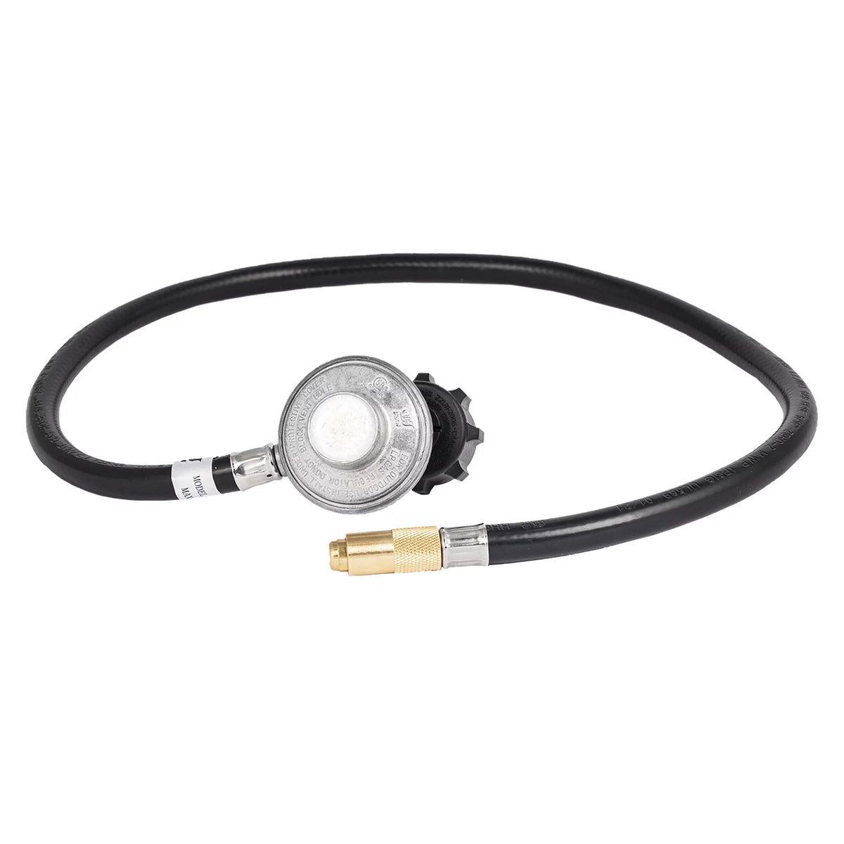 Rubber Propane Griddle Adapter Hose with Regulator Q645329