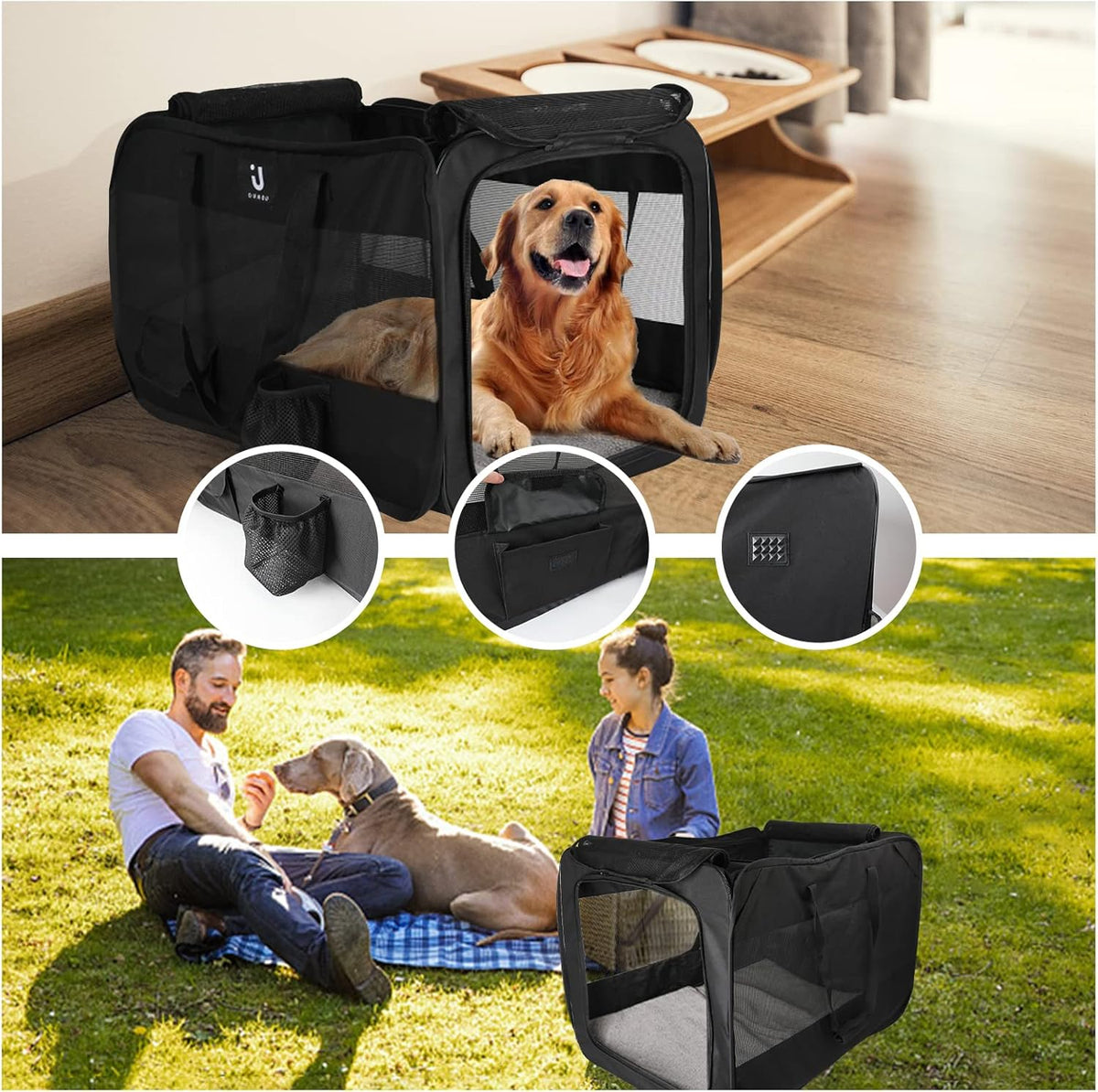Folding Playpen Case Car Animal Training Bag for Dogs J9934