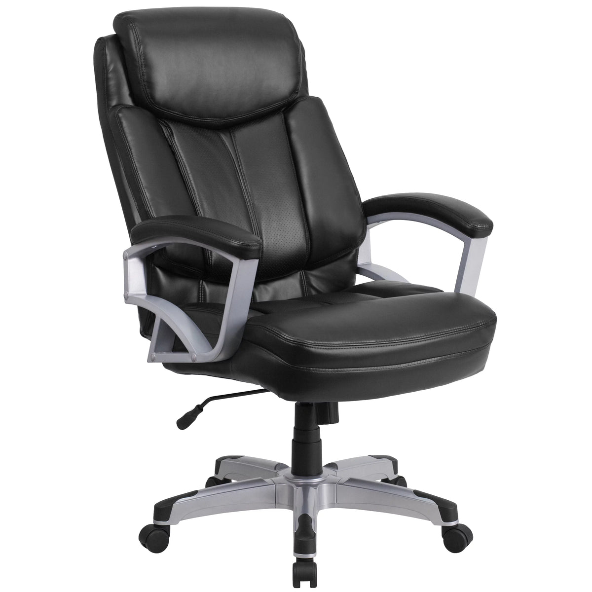 Black Big & Tall Office Chair with Arms C259