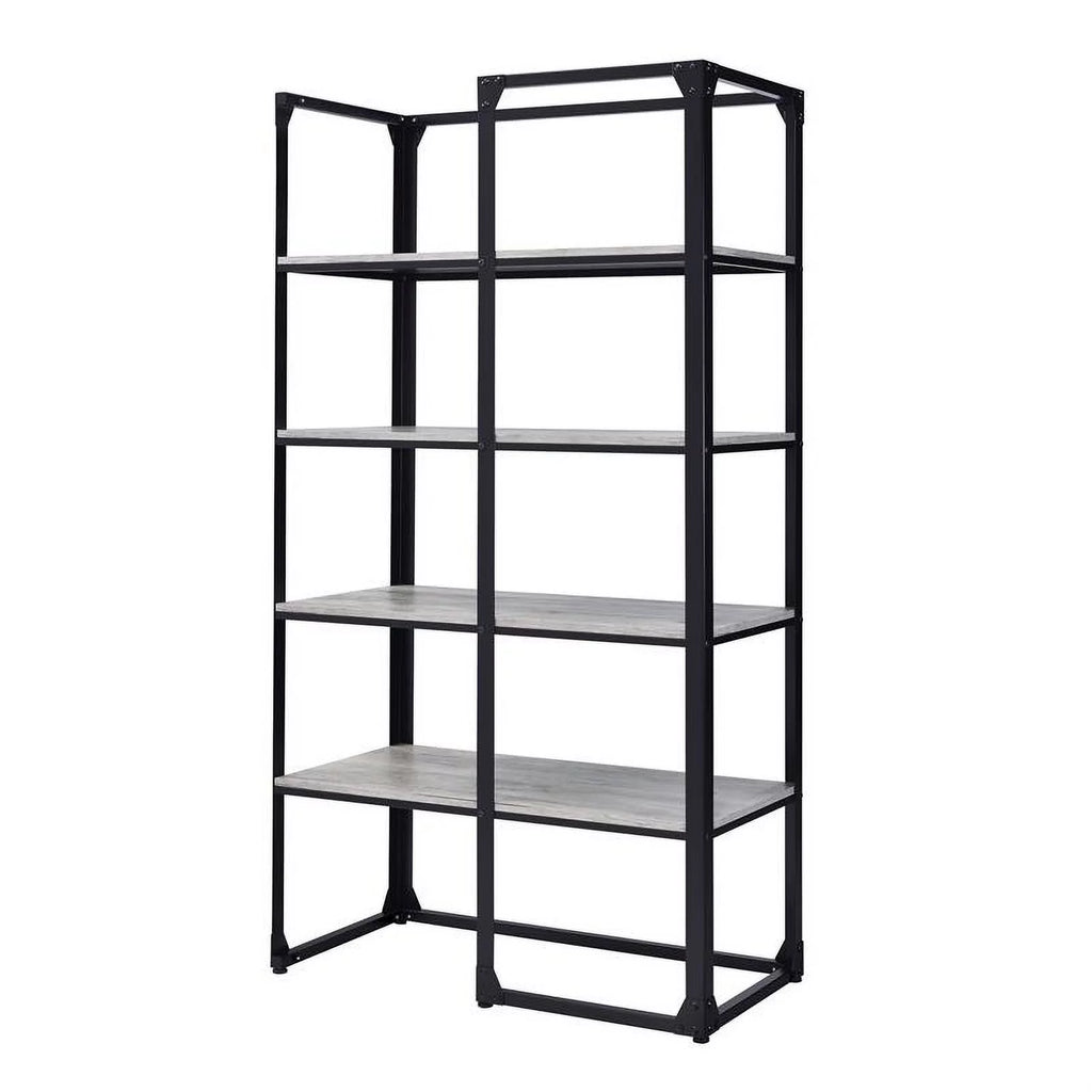Industrial Metal 4-Shelf Bookcase U454191