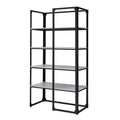 Industrial Metal 4-Shelf Bookcase U454191