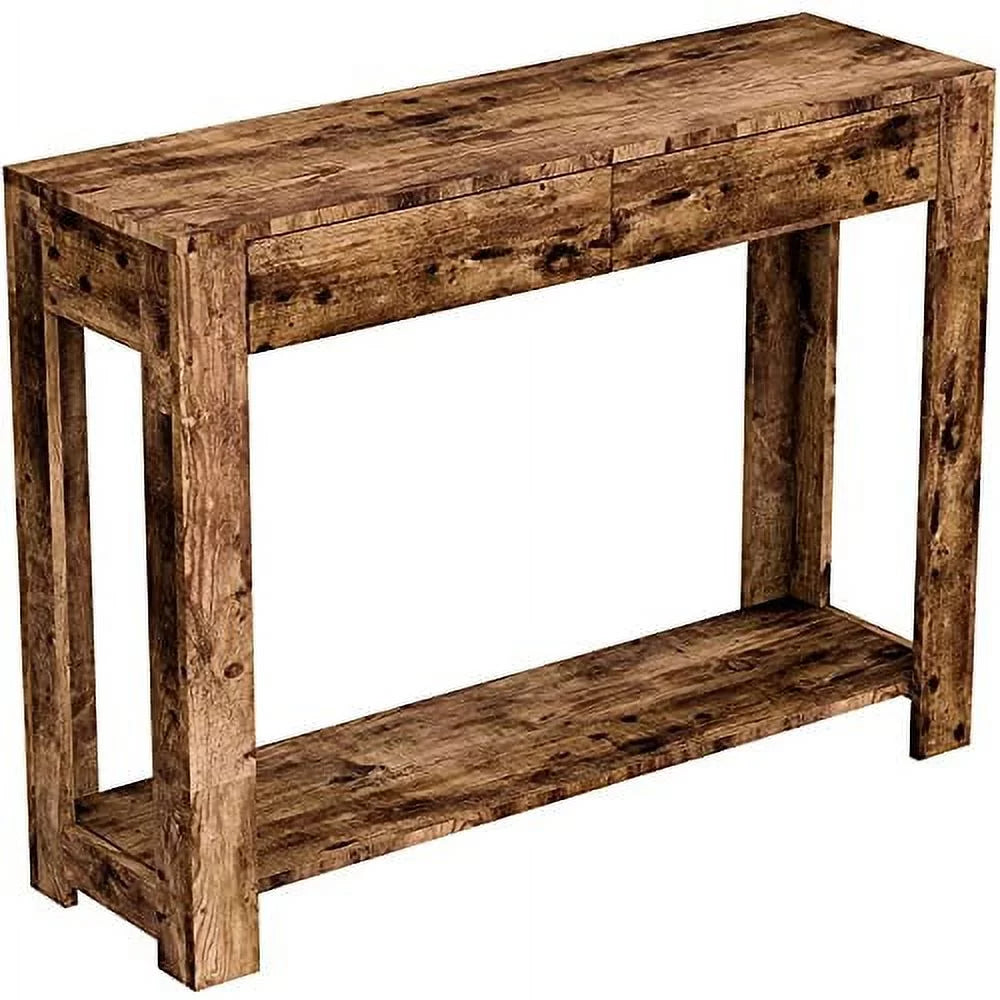 Brown Reclaimed Wood Console Table V868