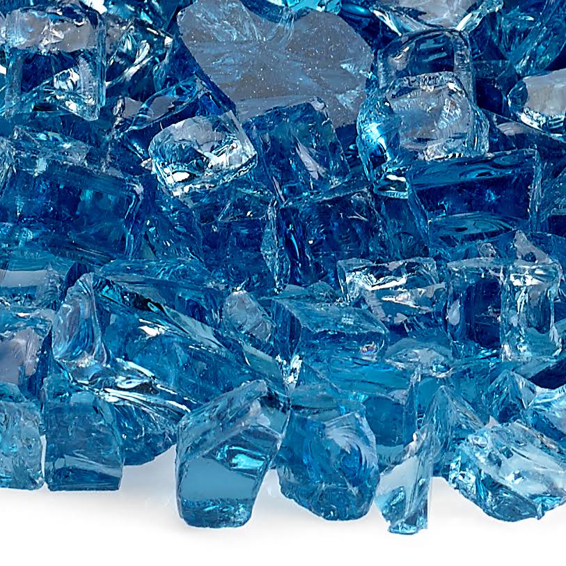 1/2x22 Pacific Blue Fire Glass 10 lb Jar K780