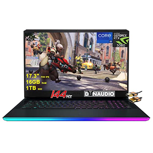 17.3" FHD 144Hz Gaming Laptop i9-12900H 64GB RAM 2TB SSD RTX 3060 6GB Black L49021