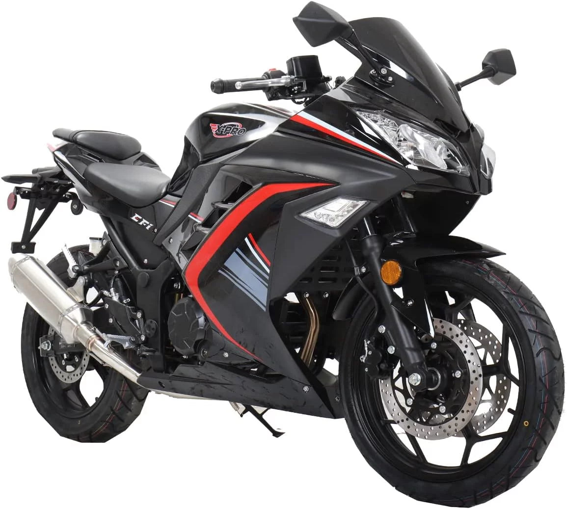 250cc Motorcycle, 6 Manual Transmission Electric Start 17" Wheels V35589