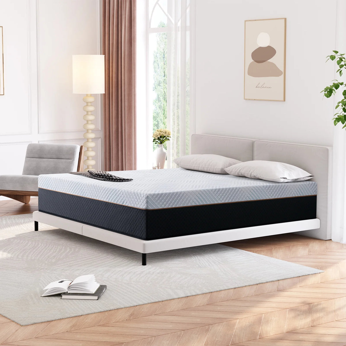 Queen 12 inch Medium Plush Innerspring Mattress H89938