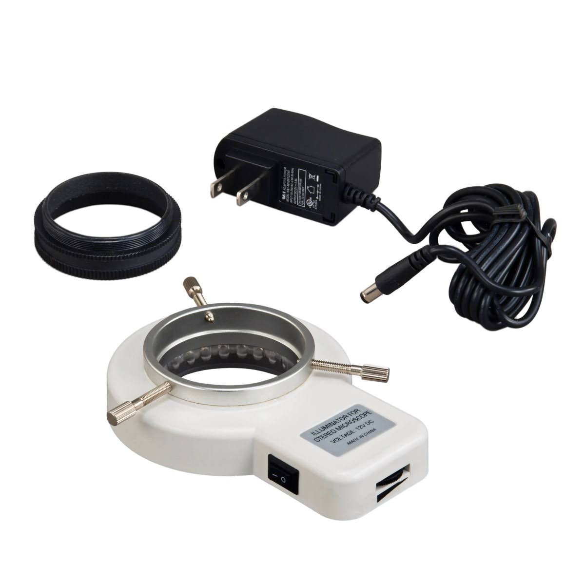 7-45X Stereo Microscope with Articulate Arm, 56 LED Ring Light, 5.0M Camera D132513