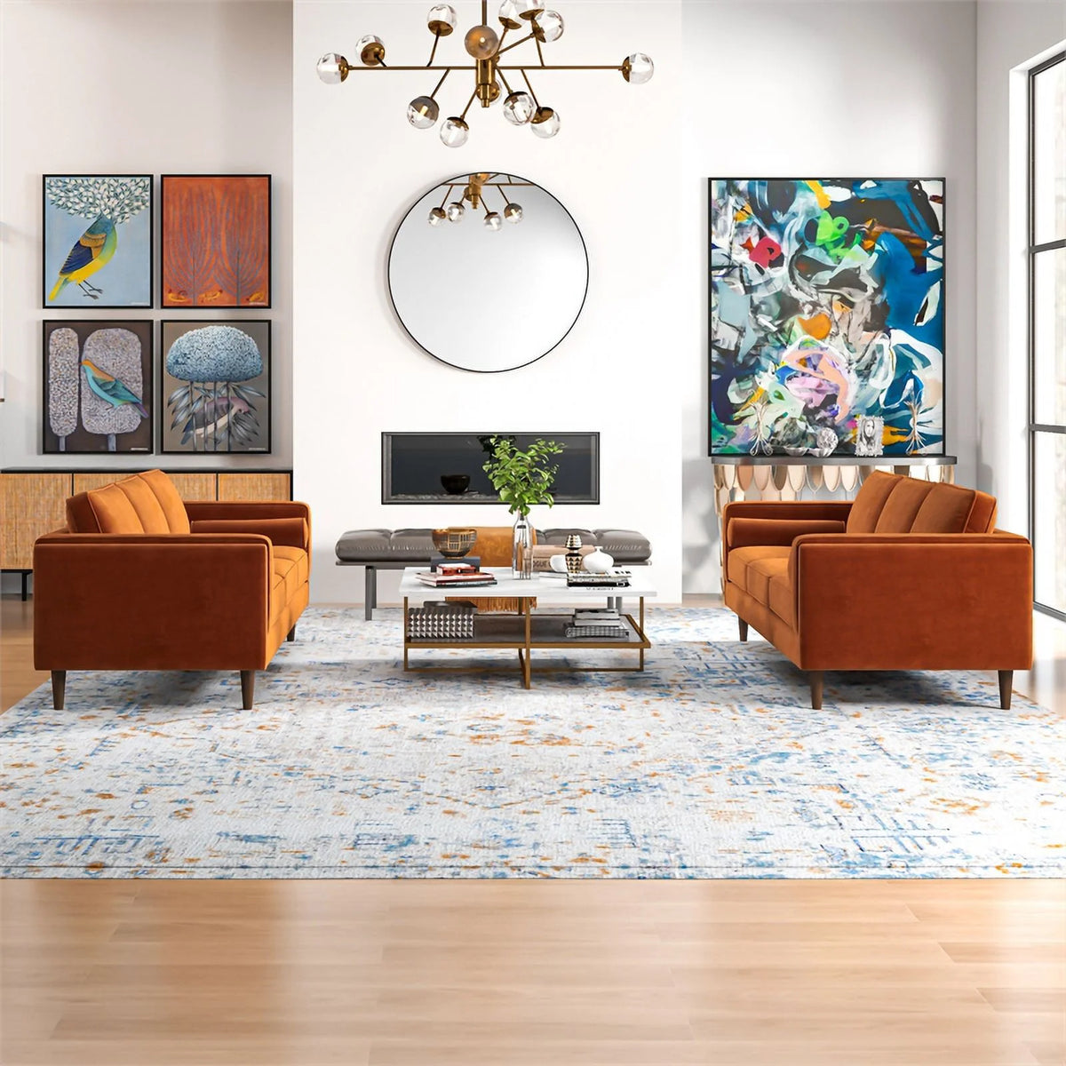 Velvet Sofa Set S8901