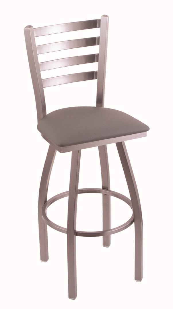 25x22 Swivel Counter Stool with Stainless and Espresso Seat T772