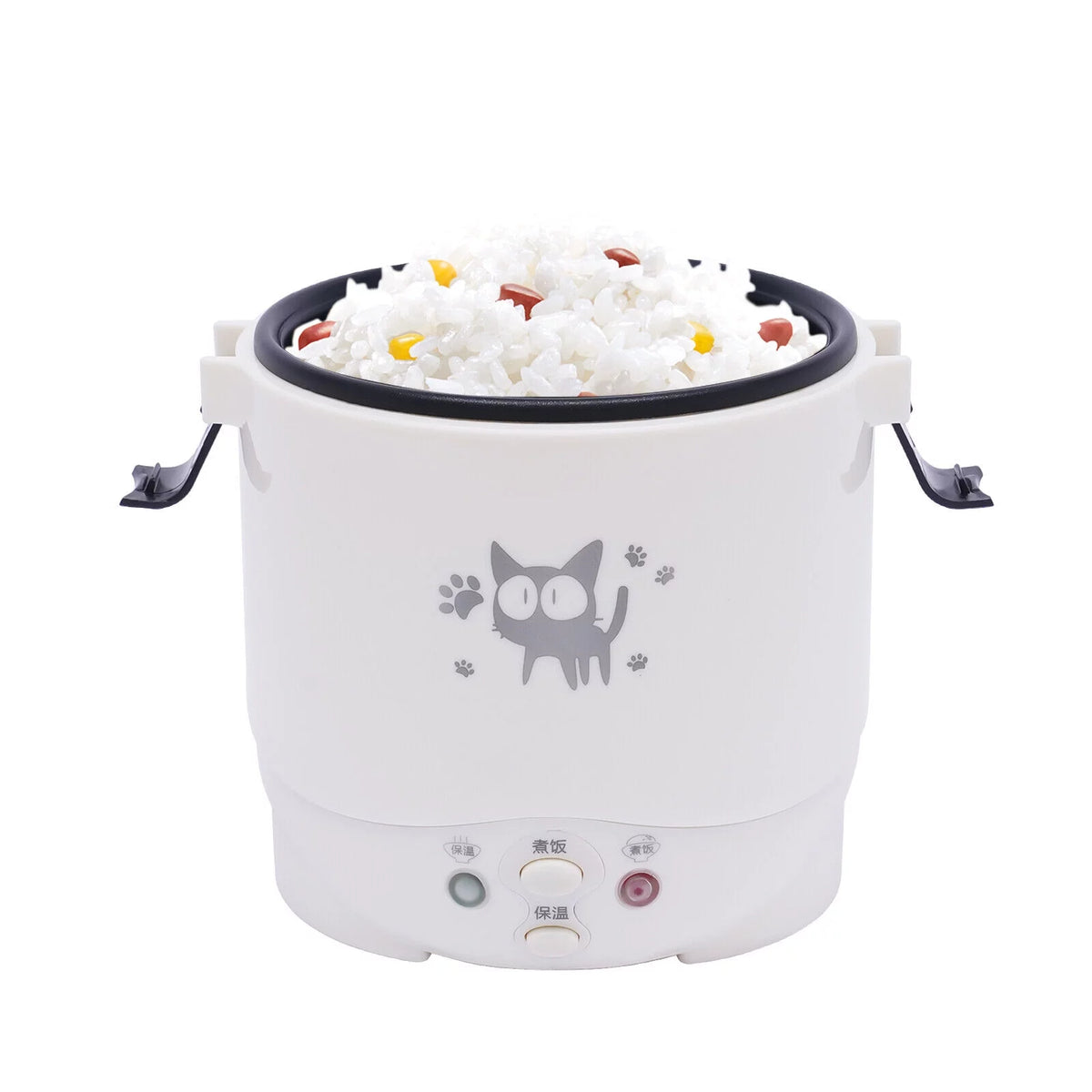 White 12V Mini Rice Cooker Q8008