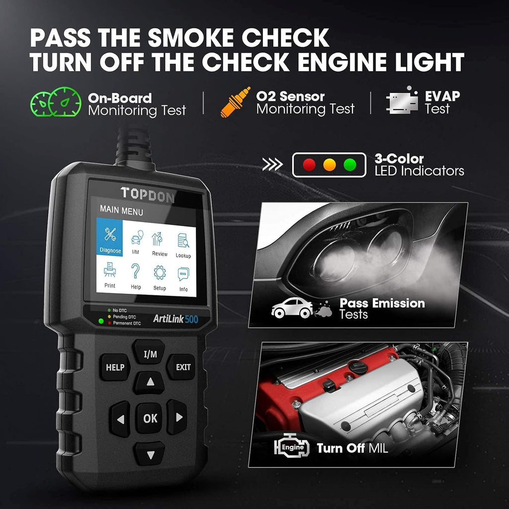 OBD2 Scanner Vehicle Diagnostic Tool with LED Light O83187