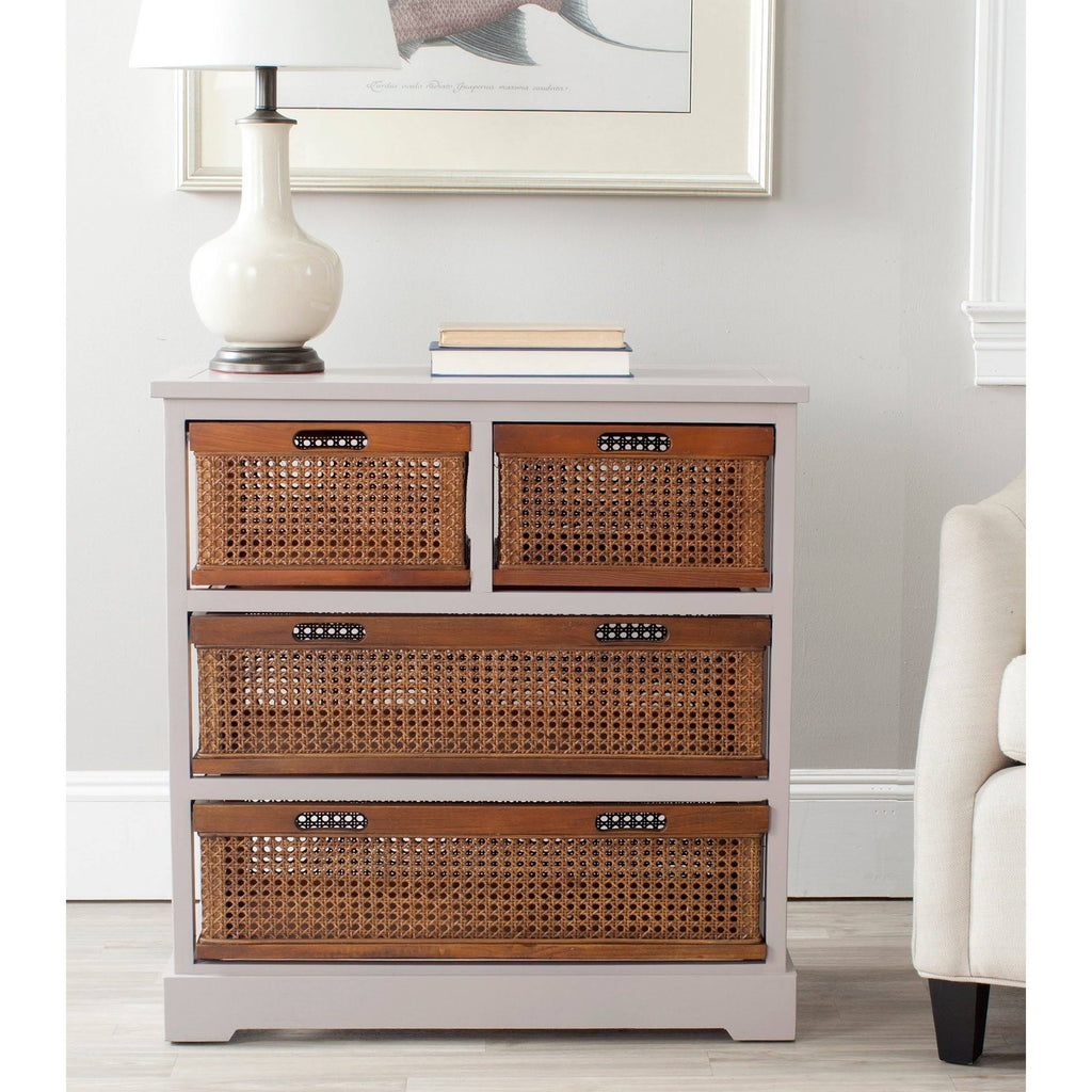 4 Drawer Storage Unit Grey S9904