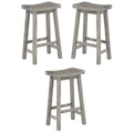 Set of 3 Storm Gray Barstool G872