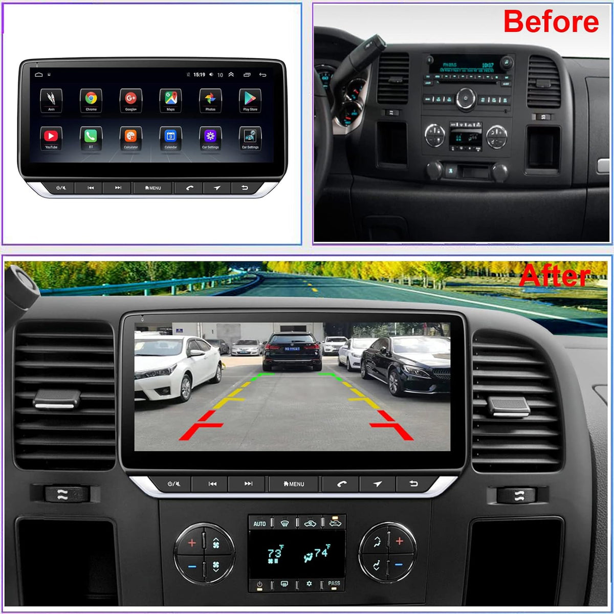 10.1inch 4GB+64GB Wireless Carplay Android Radio Headunit Navigation F67661