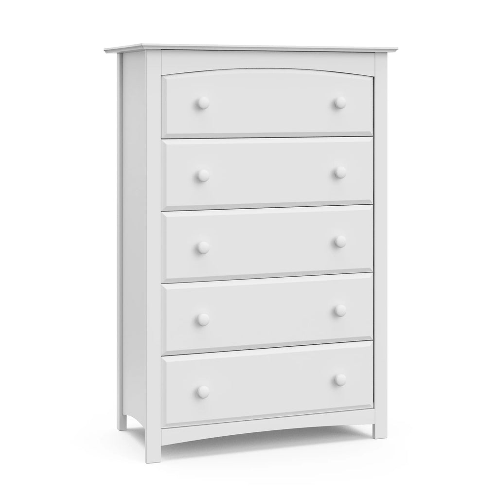 White 5 Drawer Nursery Dresser H5130