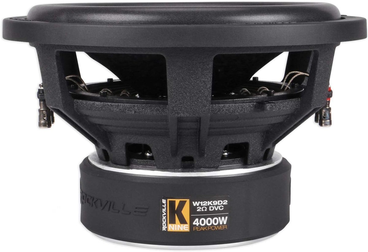 12 8000 Watt Car Subwoofers + Sealed Sub Box Enclosure N29948