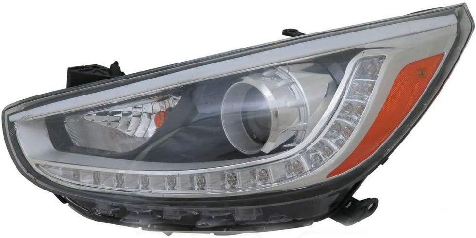 Hyundai Accent Headlight Assembly 2014 2015 2016 2017 Driver Side Projector LED J983