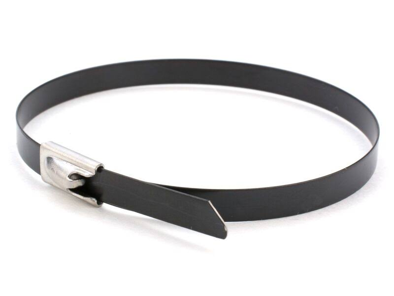 27 inch Plastic Coated Stainless Steel Cable Tie - 100 Pack K984874