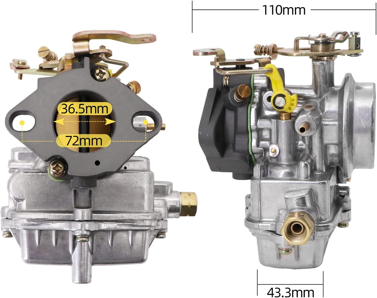 Carburetor 1 Barrel Manual Choke K1721
