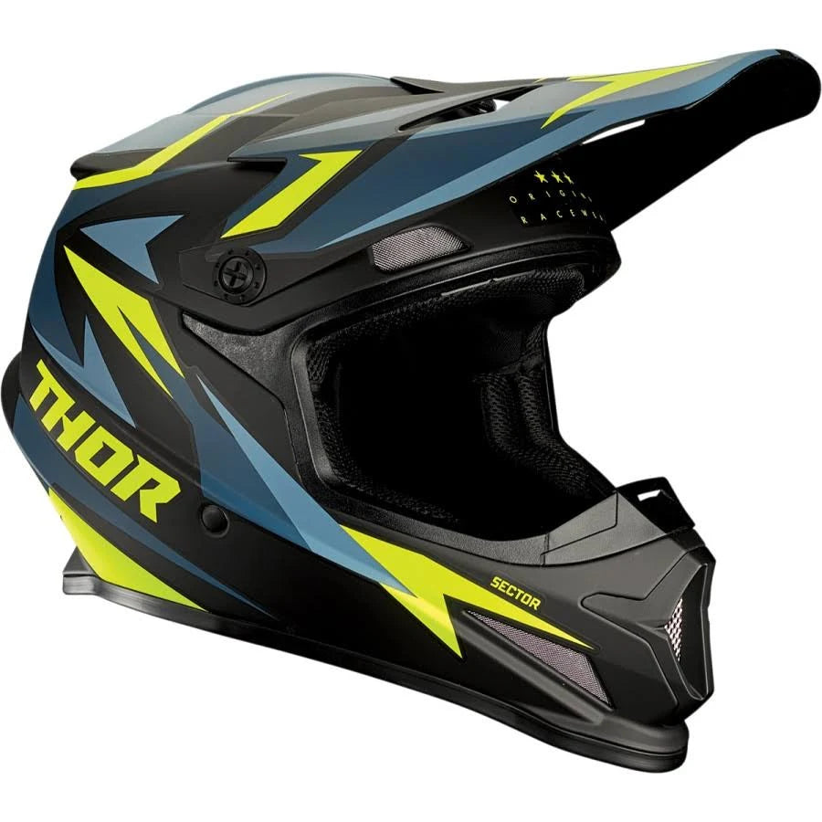 Blue/Acid Offroad Helmet G37420