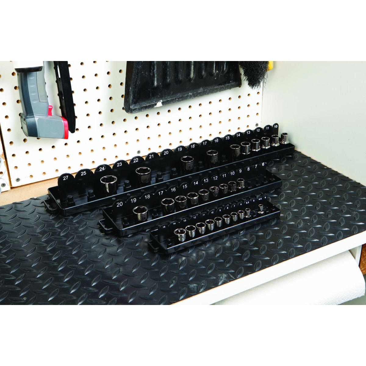3 Piece Metric Socket Tray Organizer J9973