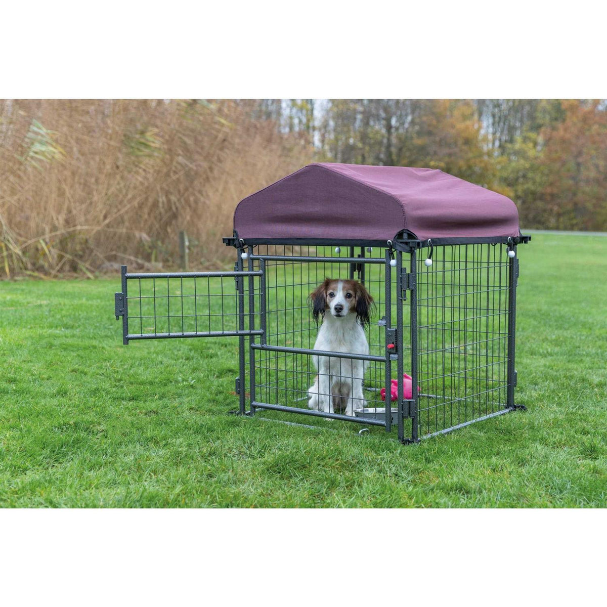 Outdoor Dog Kennel with Cover X36227