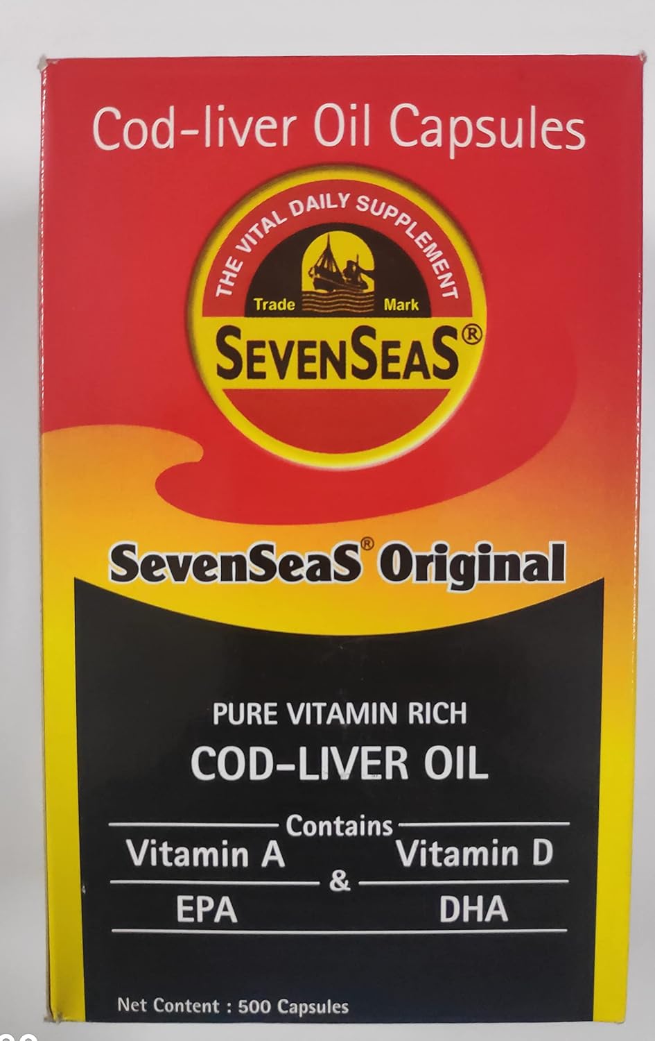 Cod Liver Fish Oil 500 Capsules X78995