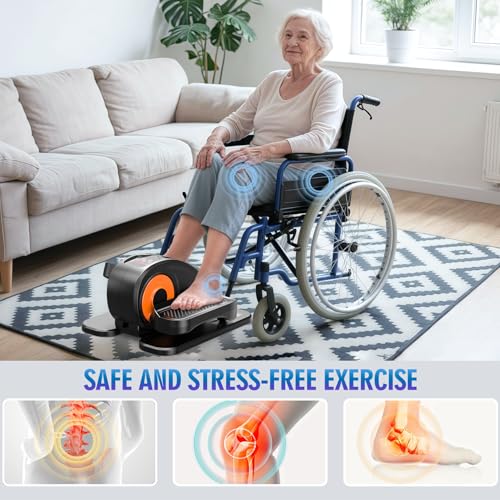 Under Desk Elliptical Machine with 12 Adjustable Speeds U341795