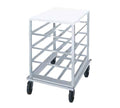Mobile Half Can Rack with Poly Top V5984