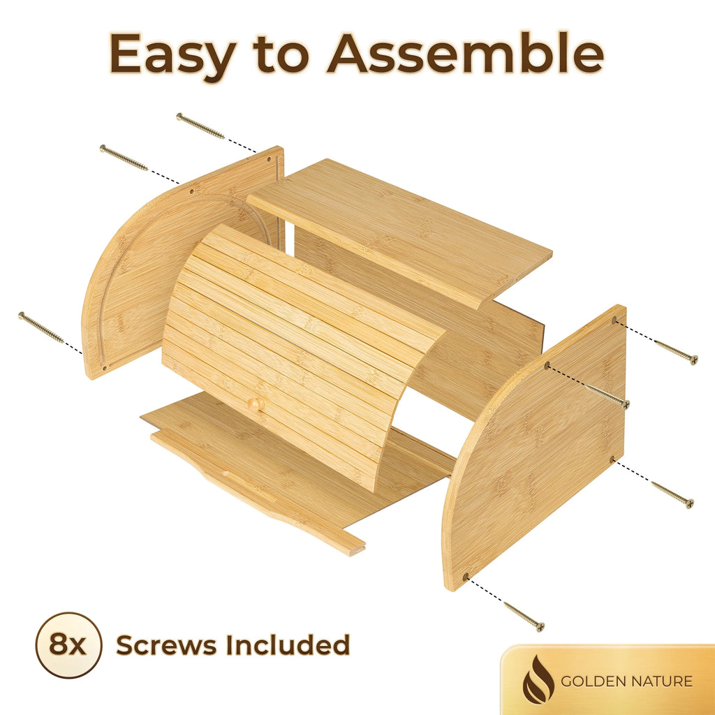 Large Bamboo Bread Box U94455
