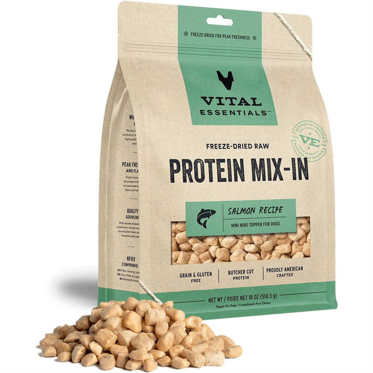 Freeze Dried Raw Salmon Dog Food Topper E605