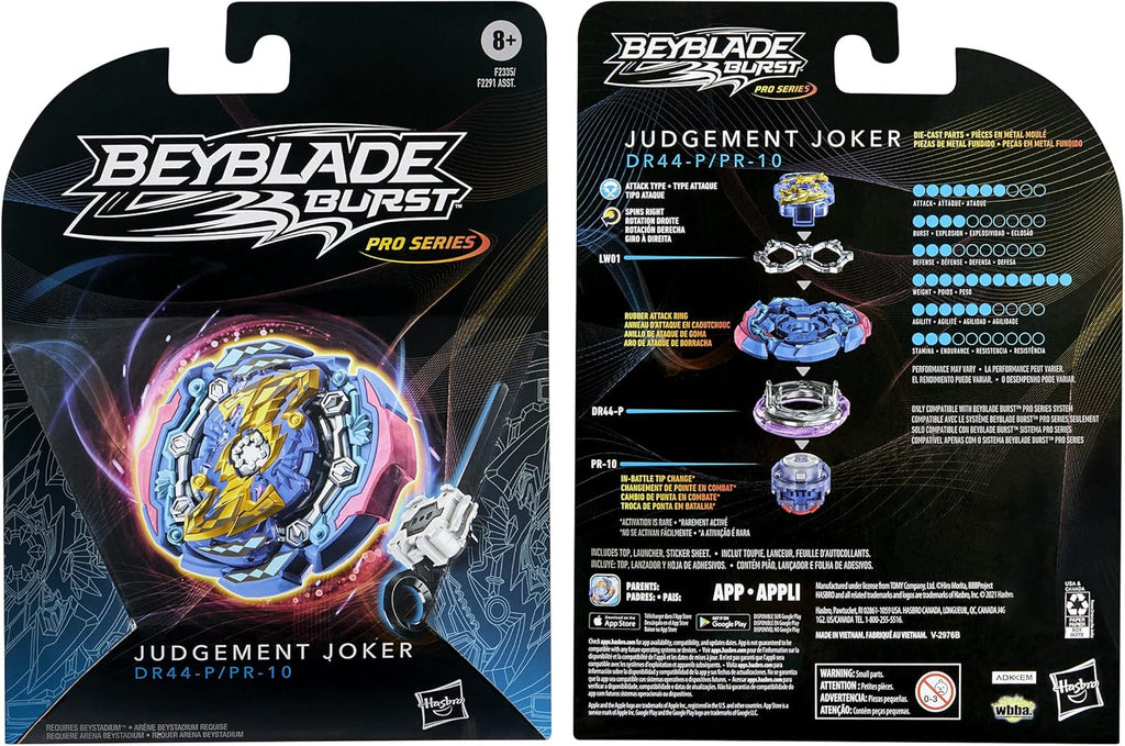 Beyblade Burst Pro Series Judgement Joker Spinning Top Starter Pack N2728