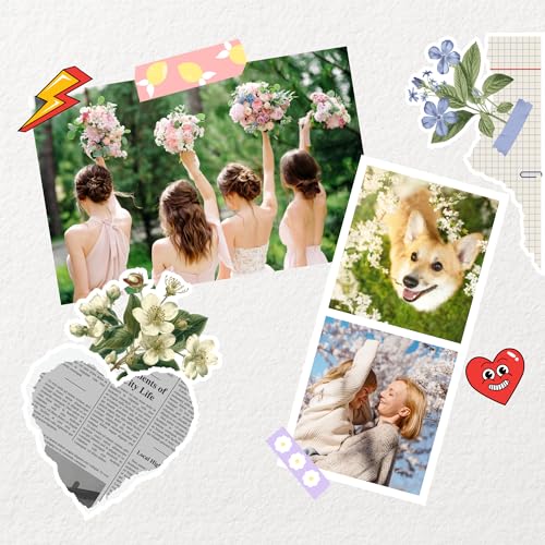 White 2.1x3.4 inches Portable Photo Printer with 38 Sheets P602275