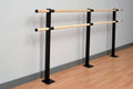 Wood Double Fixed Height Floor Mount Ballet Bar K640